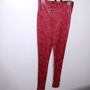 Fashion Nova (Red) Rattle Me Up Leggings W SZ Small